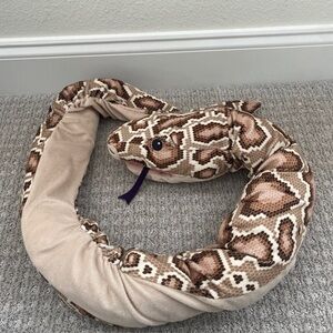 Ikea Djungelskog Hand Puppet Plush Brown Anaconda Snake Python LARGE 60”